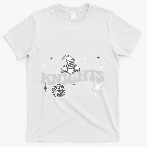 In My Knights Era Back To School Mascot Spirit Game Squad T-Shirt - White
