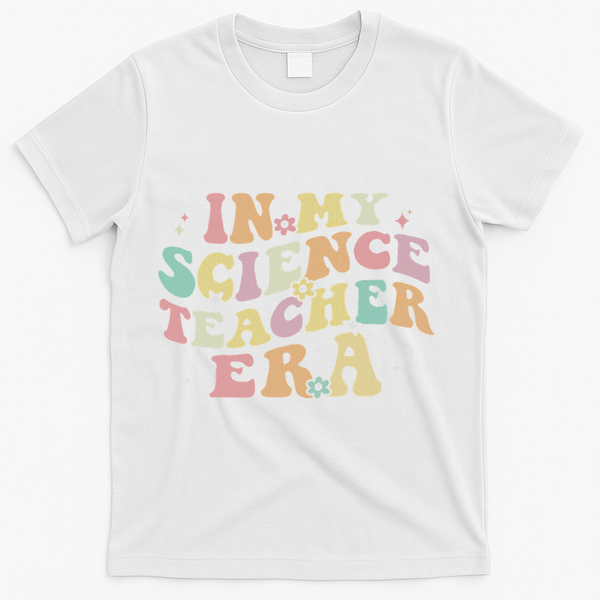 In My Science Teacher Era Retro Back To School Stem Teacher T-Shirt - White