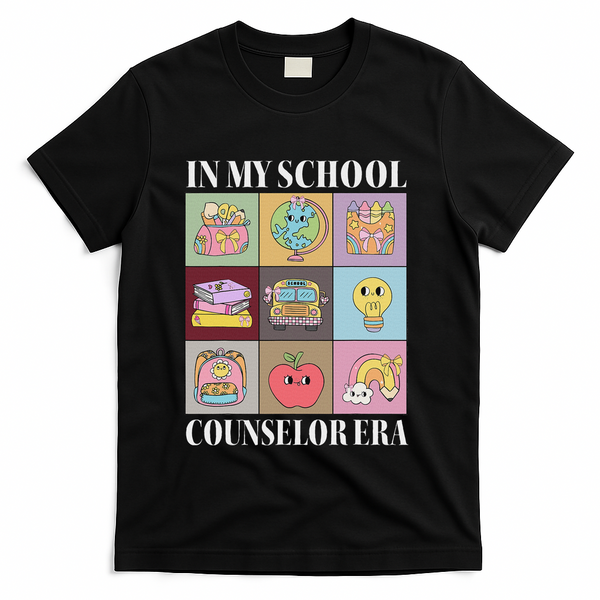 In My School Counselor Era Back To School Teacher Counseling T-Shirt - Black