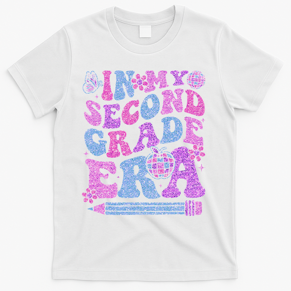 In My Second Grade Era Girl Back To School 2nd Grade Teacher T-Shirt - White