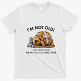 Im Not Old Funny Father Pun Loading Grandpa Daddy Humor T-Shirt - White