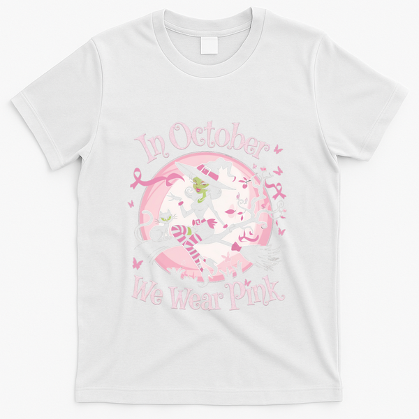 In October We Wear Halloween Party Great Gift T-Shirt - White