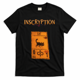Inscryption Psychological Cat Card Game Halloween Scary T-Shirt - Black