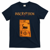 Inscryption Psychological Cat Card Game Halloween Scary T-Shirt - Navy
