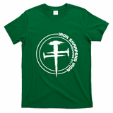 Iron Sharpens Iron Proverbs 27:17 Christian Quote T-Shirt - Irish Green