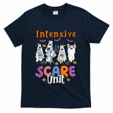 Intensive Scare Unit Icu Boo Crew Funny Nicu Picu Nurse Tech T-Shirt - Navy