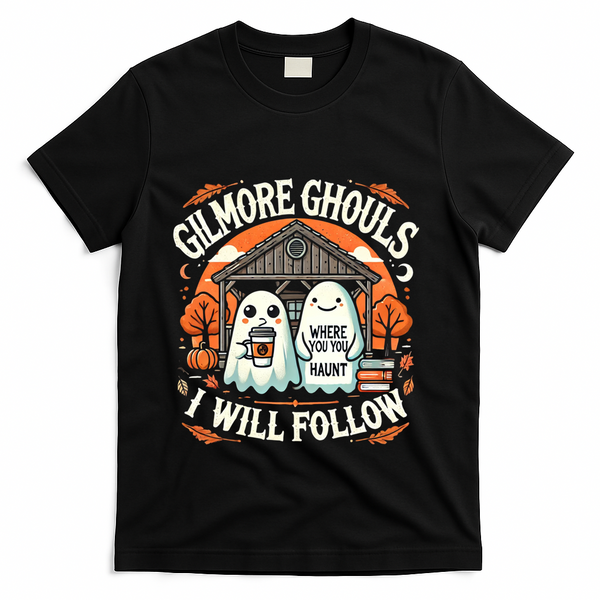 I Will Follow Apparel Gilmore Ghouls Where You Haunt T-Shirt - Black