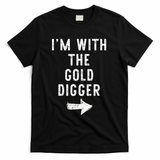IM With The Gold Digger Costume Halloween Matching Couple T-Shirt - Black