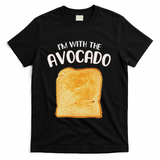 I'm With The Avocado Toast Easy Halloween Matching Costume T-Shirt - Black