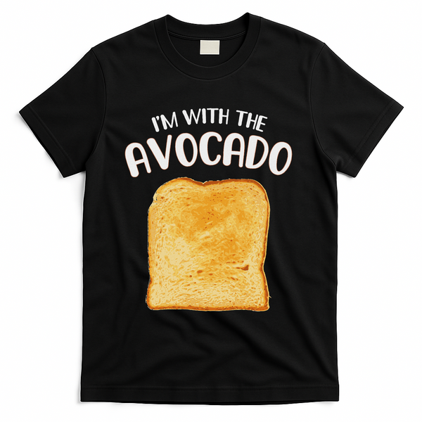 I'm With The Avocado Toast Easy Halloween Matching Costume T-Shirt - Black