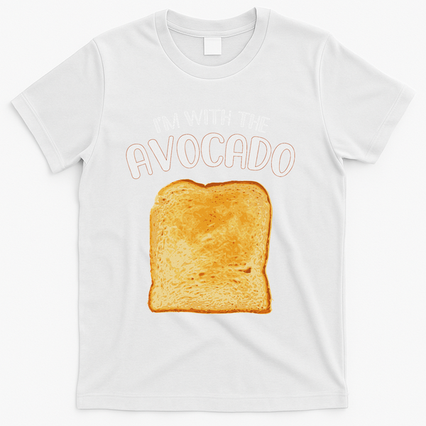 I'm With The Avocado Toast Easy Halloween Matching Costume T-Shirt - White