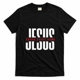 Jesus Above Every Name Inspirational Faith Lovers T-Shirt - Black