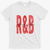 Just A Girl Who Loves R&B Heart Gift T-Shirt - White