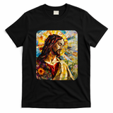 Jesus Christ Renaissance Art Church T-Shirt - Black