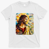 Jesus Christ Renaissance Art Church T-Shirt - White