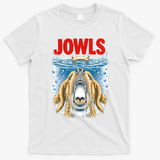 Jowls Dog Movie Parody Poster Meme T-Shirt - White