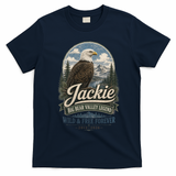 Jackie Eagle Big Bear Valley Legend Wild & Free Forever 2012-2026  T-Shirt - Navy Blue