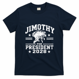 Jimothy For President 2028 Viral Racoon T-Shirt - Navy Blue