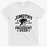 Jimothy For President 2028 Viral Racoon T-Shirt - White