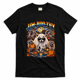 Jim-Boo-Thy Halloween Raccoons Funny Jimothy T-Shirt - Black