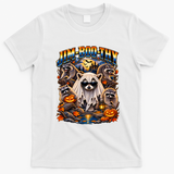 Jim-Boo-Thy Halloween Raccoons Funny Jimothy T-Shirt - White