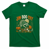 Jim-Boo-Thy Halloween Raccoon Jimothy Funny T-Shirt - Irish Green