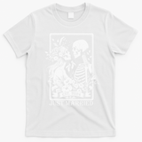 Just Married Est 2024 Halloween Skeleton Couples T-Shirt - White