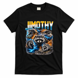 Jimothy Raccoon Mashup T-Shirt - Black
