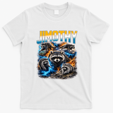 Jimothy Raccoon Mashup T-Shirt - White
