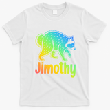 Jimothy Raccoon Meme Colorful  T-Shirt - White