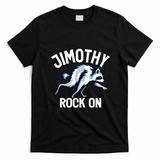 Jimothy Rock On Raccoon Funny T-Shirt - Black