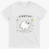 Jimothy Raccoon Viral Trend T-Shirt - White