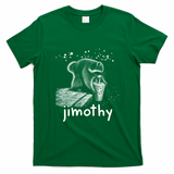 Jimothy The Raccoon Enjoying A Ice Coffee Drink T-Shirt - Irish Green