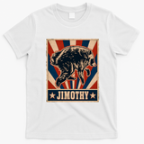 Jimothy Viral Raccoon Poster Funny Trash Panda T-Shirt - White
