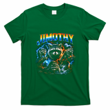 Jimothy Viral Raccoon Meme Funny Raccoon Retro T-Shirt - Irish Green