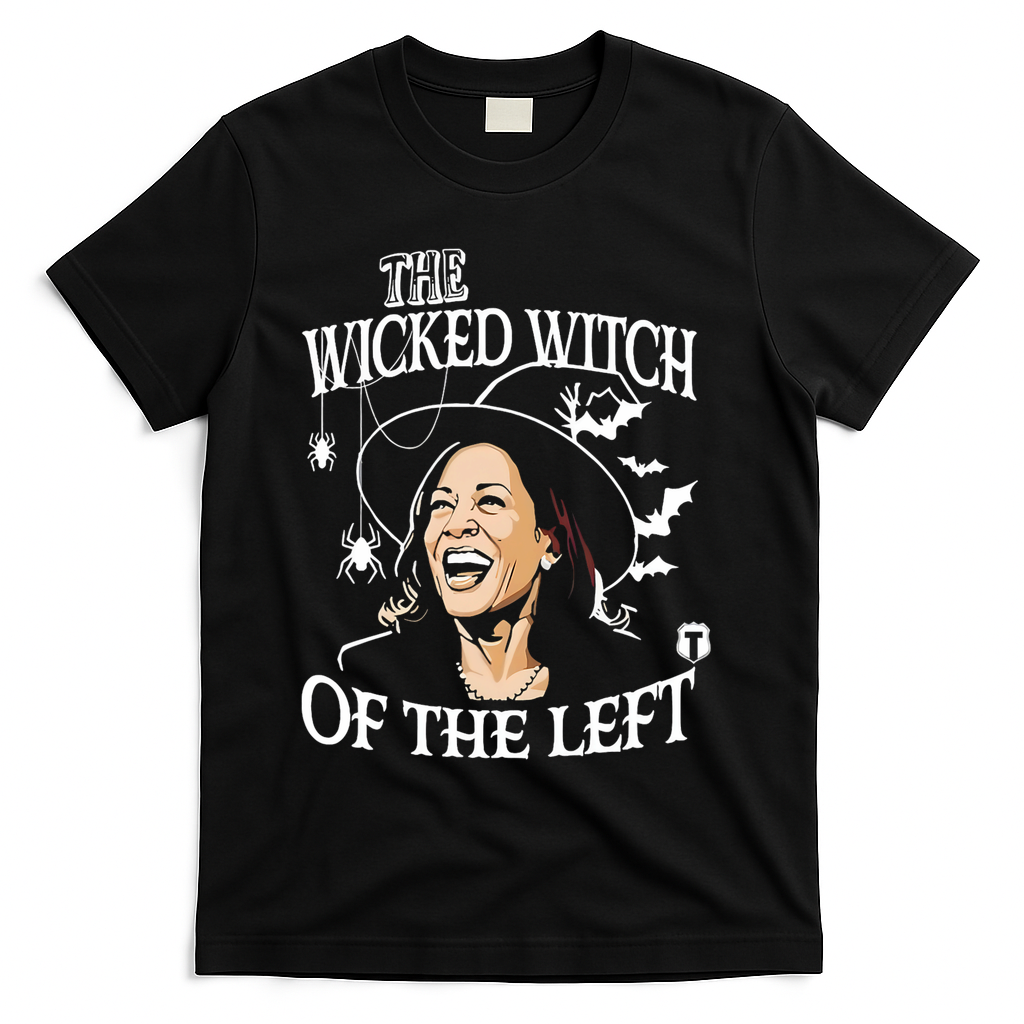 Kamala Harris The Wicked Witch Of The Left Halloween T-Shirt - Black