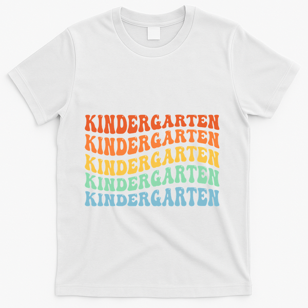 Kindergarten Teacher First Day School Back To School T-Shirt - White