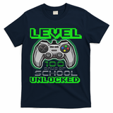 Level 100 Days Of School Unlocked Video Game T-Shirt - Navy