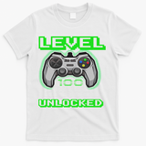 Level 100 Days Of School Unlocked Video Game T-Shirt - White