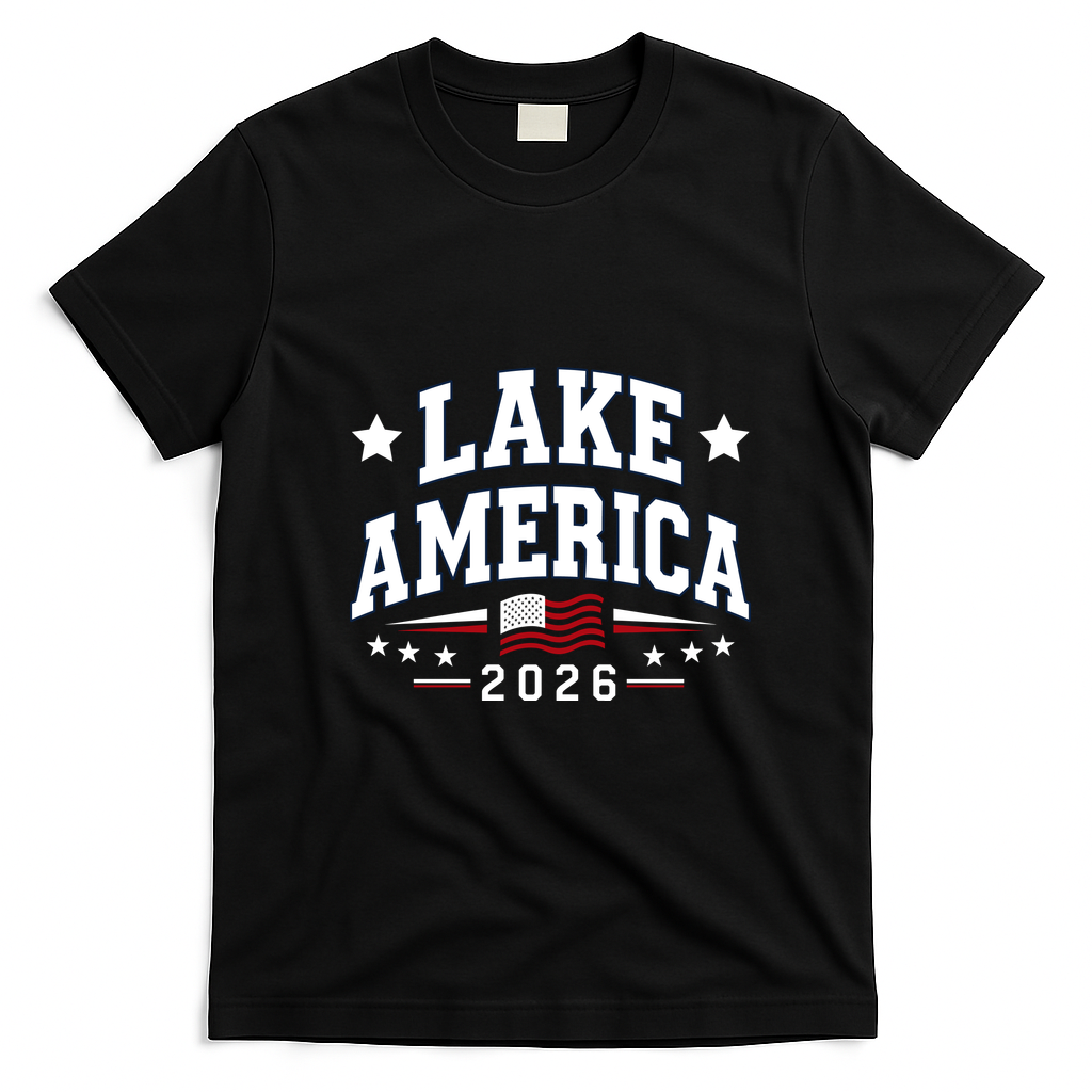 Lake America 2026 USA T-Shirt - Black