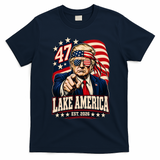 Lake America EST 2026 Ontario Trump T-Shirt - Navy Blue