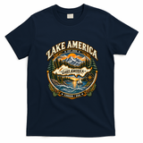 Lake America Est 2026 Canada USA T-Shirt - Navy Blue