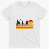 Lake America Est 2026 Retro Sunset  T-Shirt - White