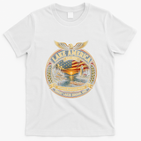 Lake America Great Lakes Vintage USA T-Shirt - White