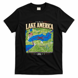 Lake America Map Team Trump Lake Ontario T-Shirt - Black