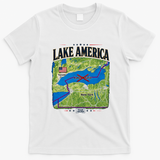 Lake America Map Team Trump Lake Ontario T-Shirt - White