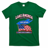 Lake America Ontario USA EST 2026 T-Shirt - Irish Green