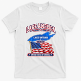 Lake America Ontario USA EST 2026 T-Shirt - White