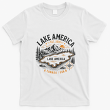 Lake America Vintage Est 2026 Canada Ontario USA T-Shirt - White