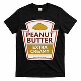 Lazy Costume S Peanut Butter Extra Creamy For Halloween T-Shirt - Black